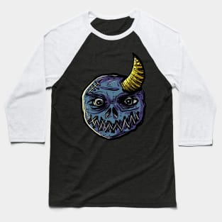 Demon Face Ball Baseball T-Shirt